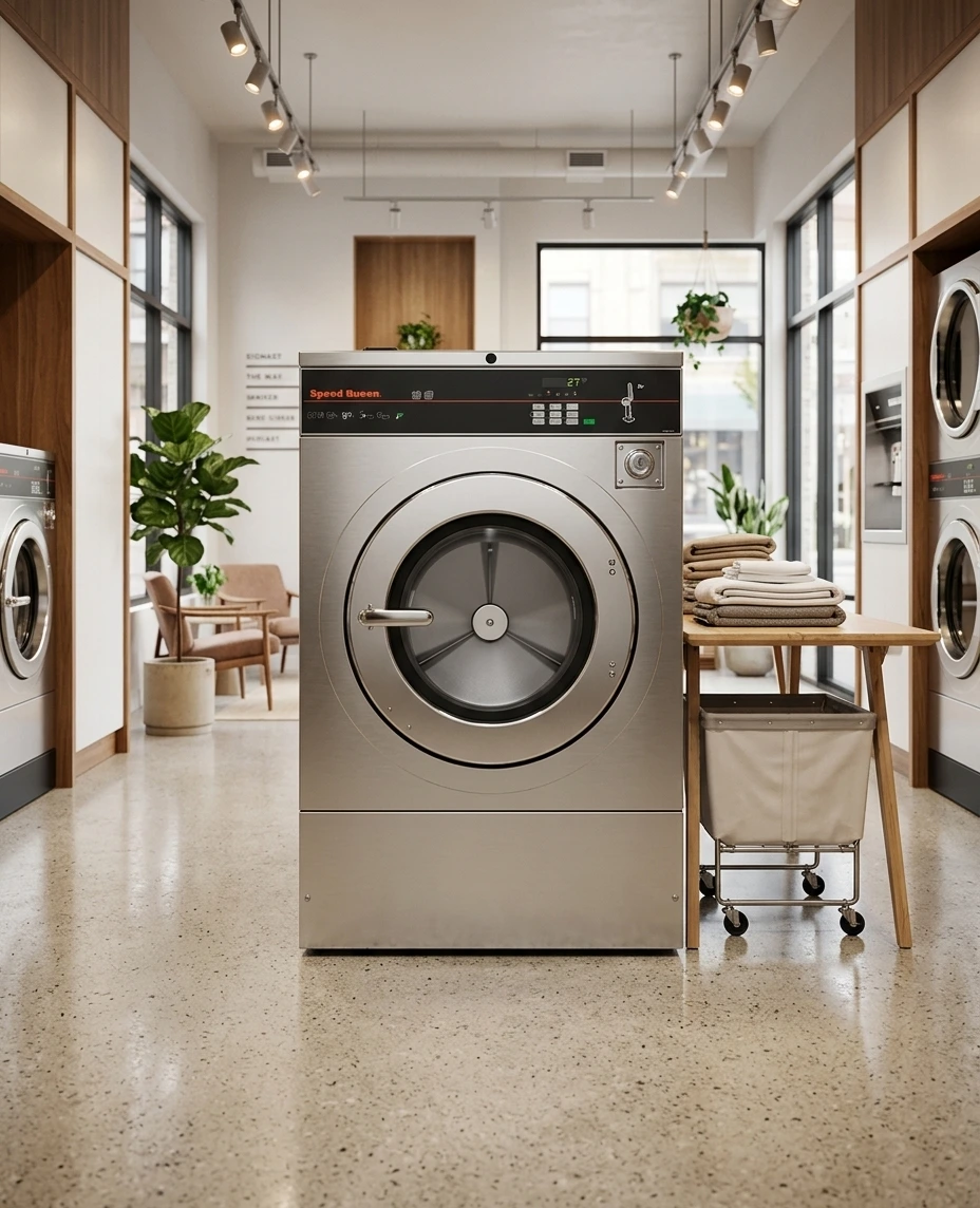 Speed Queen SY030 softmount washer supported by our Speed Queen laundry machine service