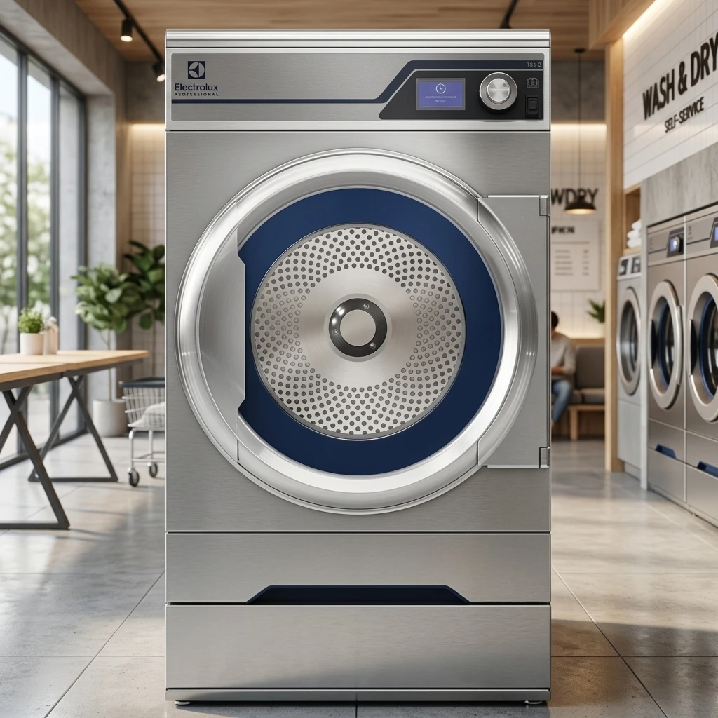 Electrolux TD6-7 commercial dryer serviced by Laundry Sifu, specialist in Electrolux Laundry Machine Service